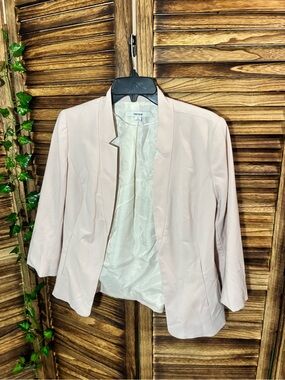 Kensie Blush Pink Tailored Blazer Jacket